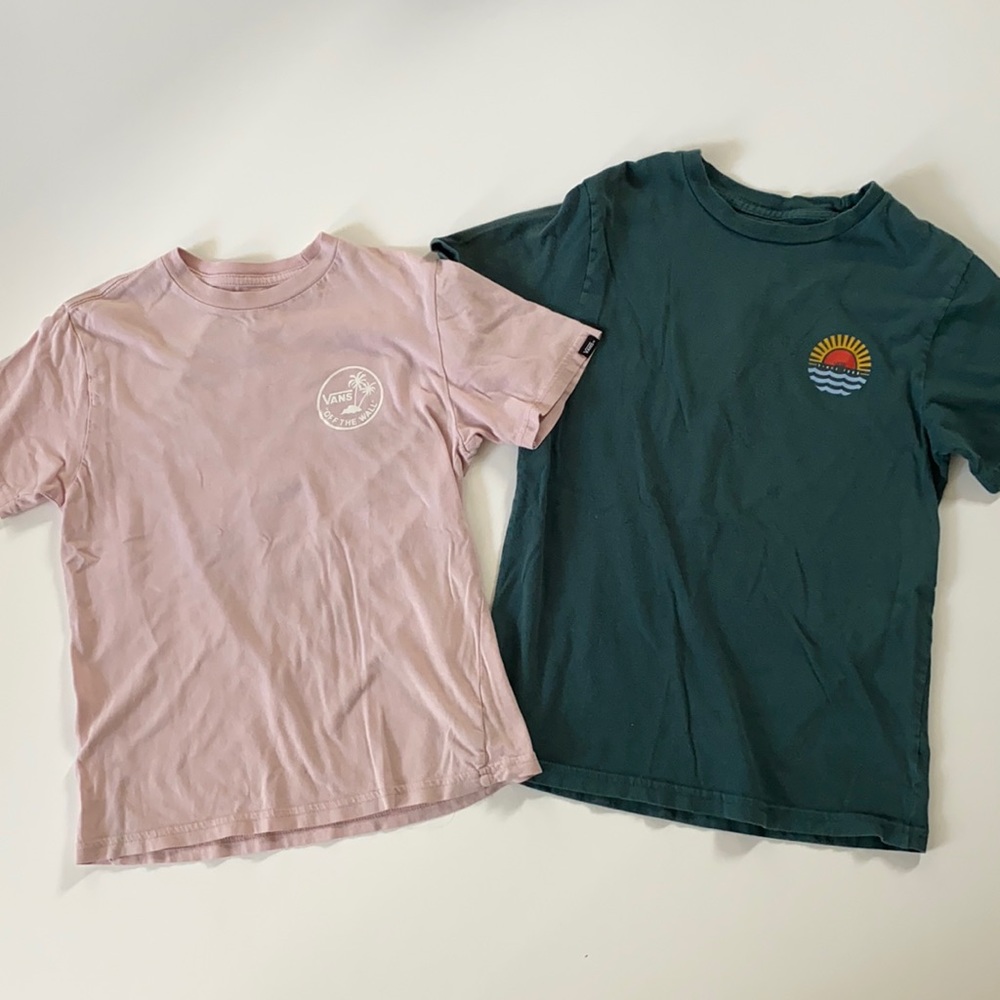 COPY - Two Vans boys tees. Size S (8-10)